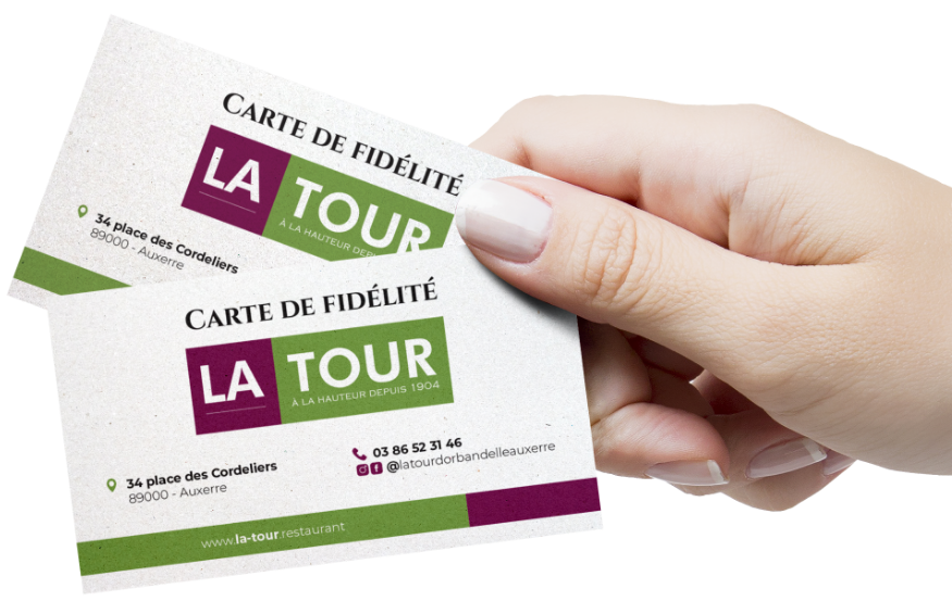 Main tenant la carte de fidélité La Tour