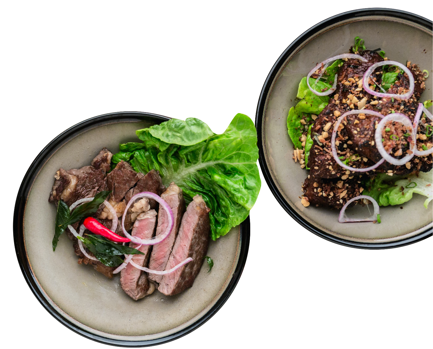 Assiette de viande accompagnée de légumes